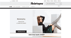 Desktop Screenshot of hbcbetonova.cz